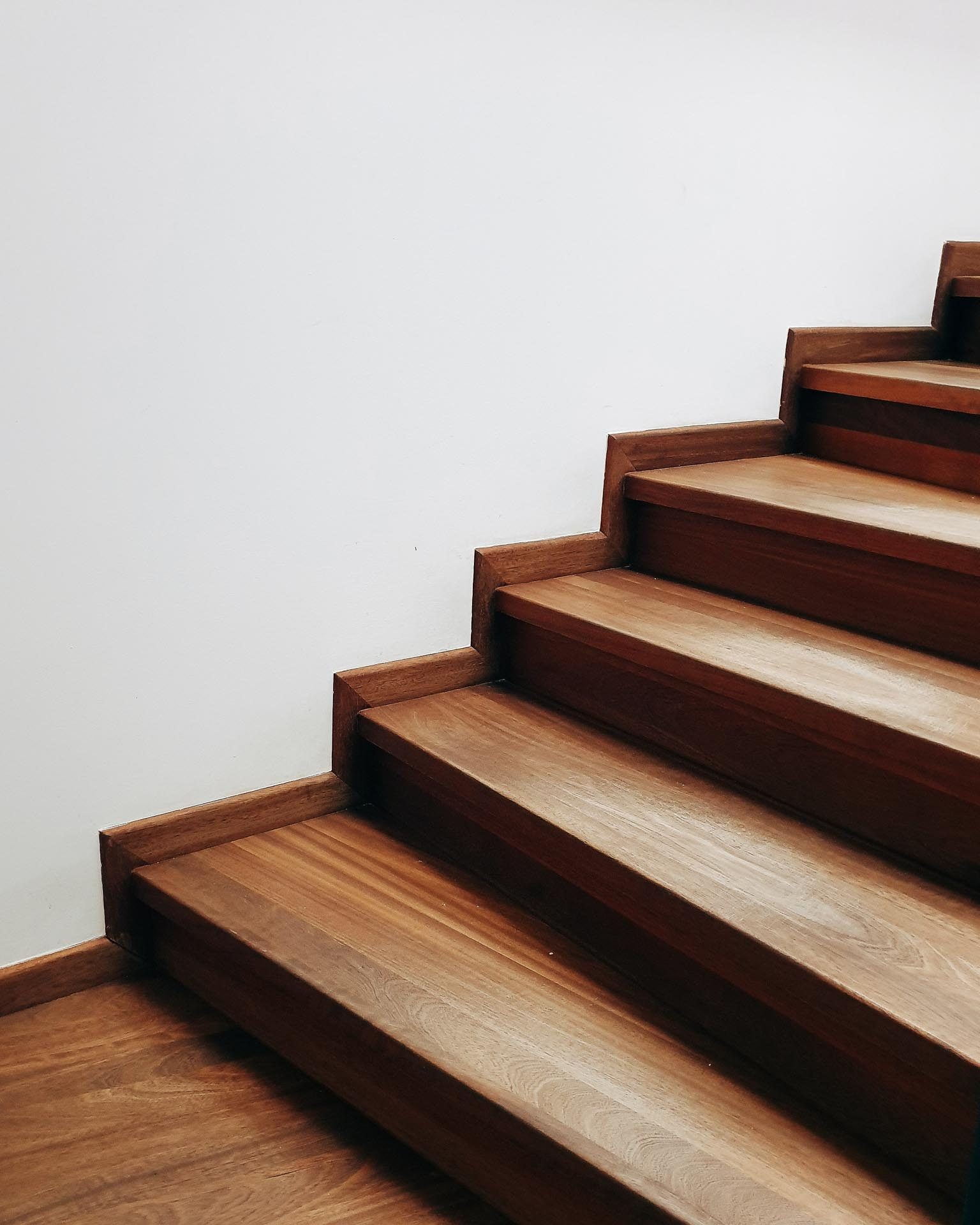 Stair installation in progress