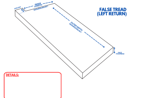 False Tread W_ LH Return
