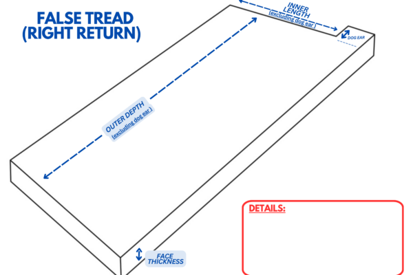 False Tread W_ RH Return