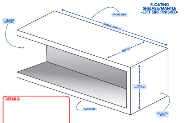 Floating Shelves_Mantle (Left Side Finished)
