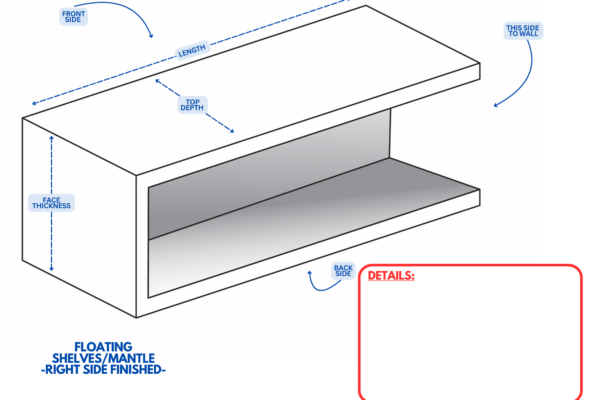 Floating Shelves_Mantle (Right Side Finished)
