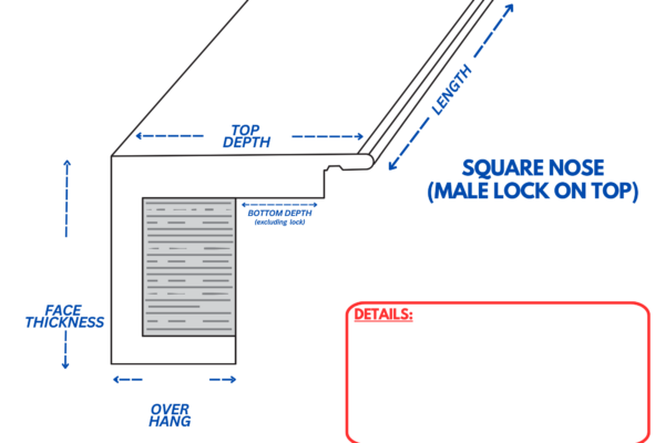 Square Nose (Male Lock)