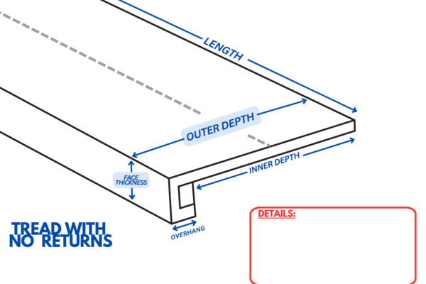 Square Style Tread Tread With No Return