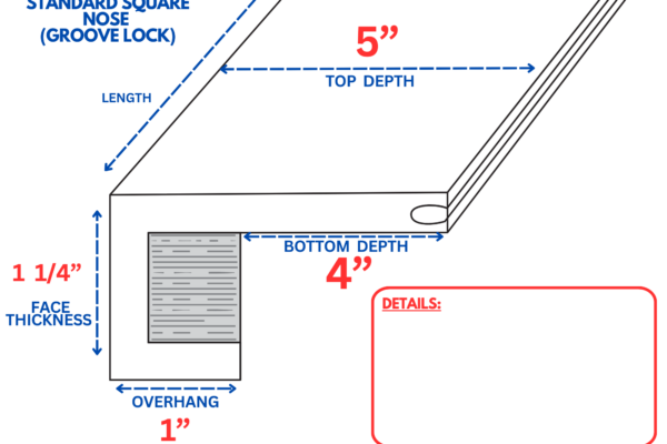 Standard Square Nose (Groove Lock)