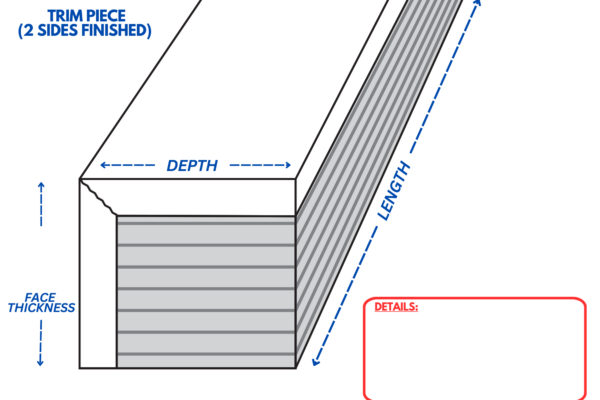 Trim Pc (2 Sides Finished)